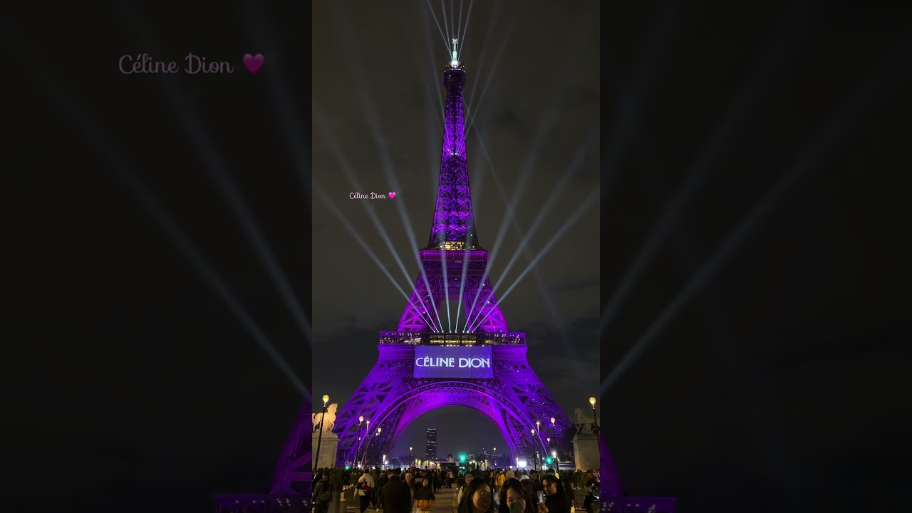 Céline Dion illumine la Tour Eiffel pour son anniversaire ✨